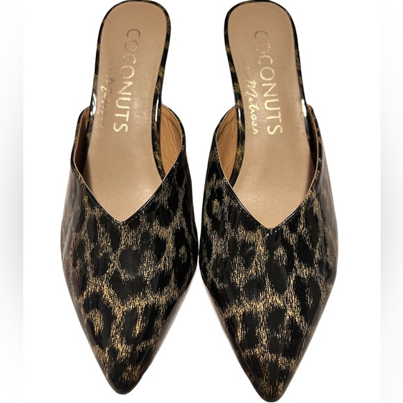 Coconuts by Matisse Shoes - Coconuts by Matisse women’s Black & gold Leopard Ojai Mule -heel size 8.5